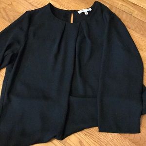Black 3/4 sleeve blouse